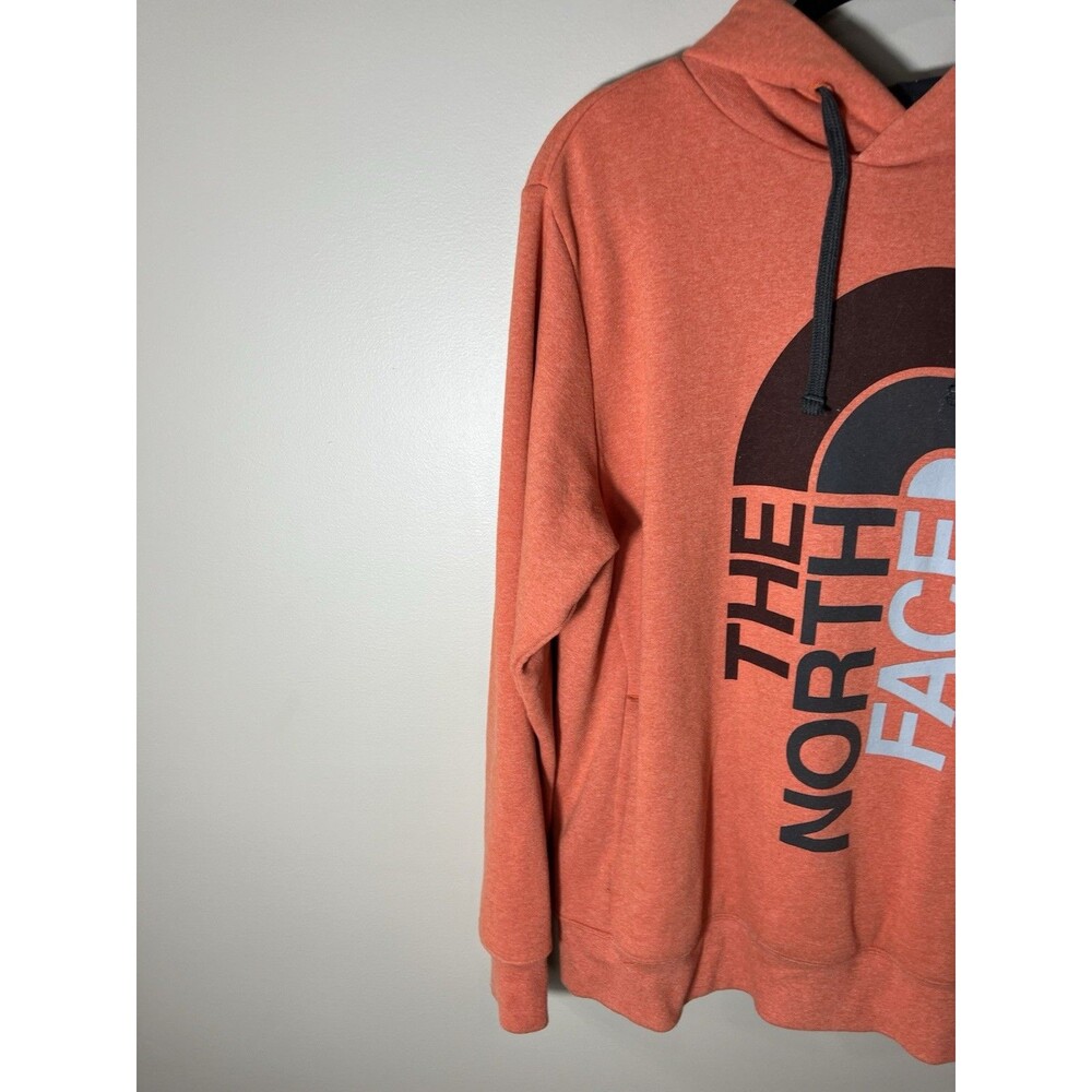 NORTH FACE Men's Medium Orange Hoodie Sweatshirt Outdoors Nature - Picture 5 of 9